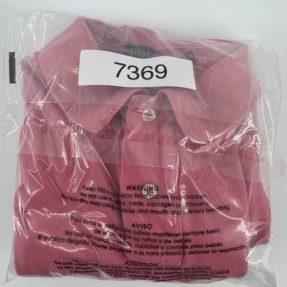Polo Ralph Lauren Mens XXL Classic Fit Big Pony Polo Shirt Coral Short Sleeve - Picture 9 of 9